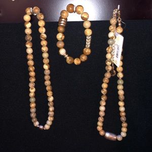 Natural Bead Necklaces and bracelet
